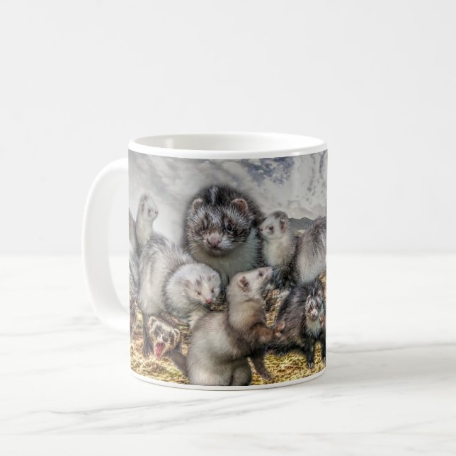 Frettchen Tasse (Vorderseite Links)