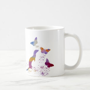 Frettchen und buttterflies kaffeetasse