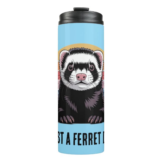 Frettchen-Vater Thermosbecher (Vorderseite)