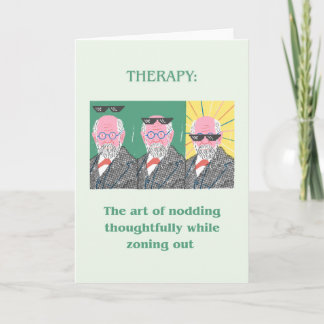 Freud Funny Greeting Card Karte