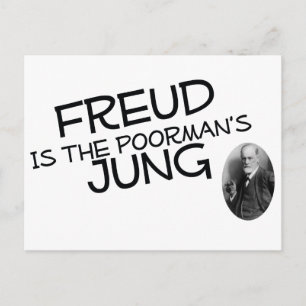 Freud ist der arme Jung Postkarte