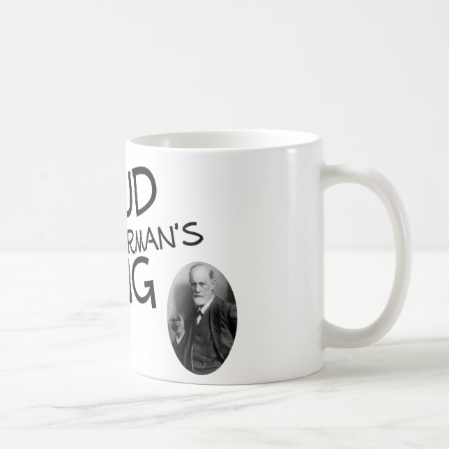 Freud ist der des Poormans Jung Kaffeetasse (Rechts)