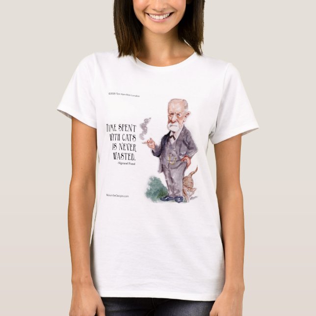 Freud & Zitat über Frauen T-Shirt (Vorderseite)