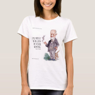 Freud & Zitat über Katzen Damen T-Shirt