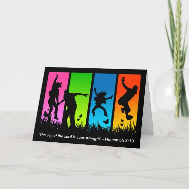 Freude am 8:10 Lords Christian Card Nehemiah Karte (Vorderseite)