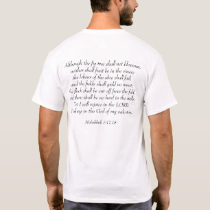 Freude am Herrn - Habakkuk 3:17,18 T-Shirt