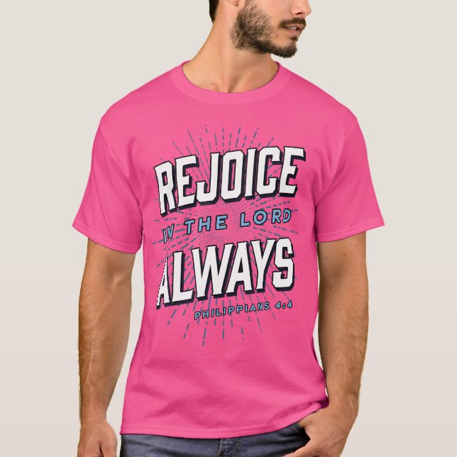 Freude am Herrn immer Jesus Christliche Bibel V T-Shirt (Vorderseite)