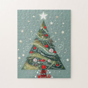 Freude am Weihnachtsbaum der Welt