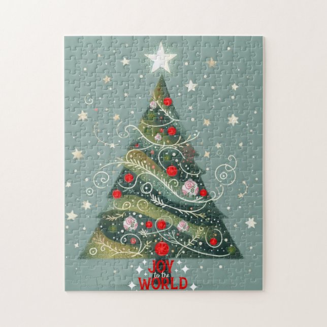 Freude am Weihnachtsbaum der Welt (Vertikal)