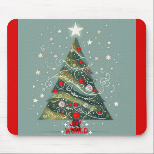 Freude am Weihnachtsbaum der Welt Mousepad
