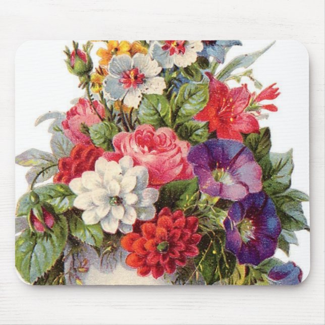 Freude an den Blumen Mousepad (Vorne)