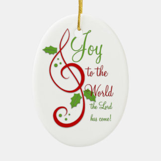 Freude an der Christlichen Weihnachtsmusik der Wel Keramikornament