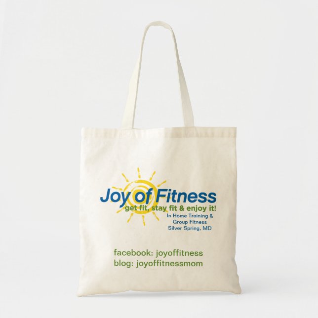 Freude an der Fitness-wiederverwendbaren Tasche (Vorne)