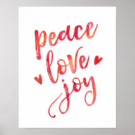Freude an der friedlichen Liebe inspirierend Weihn Poster