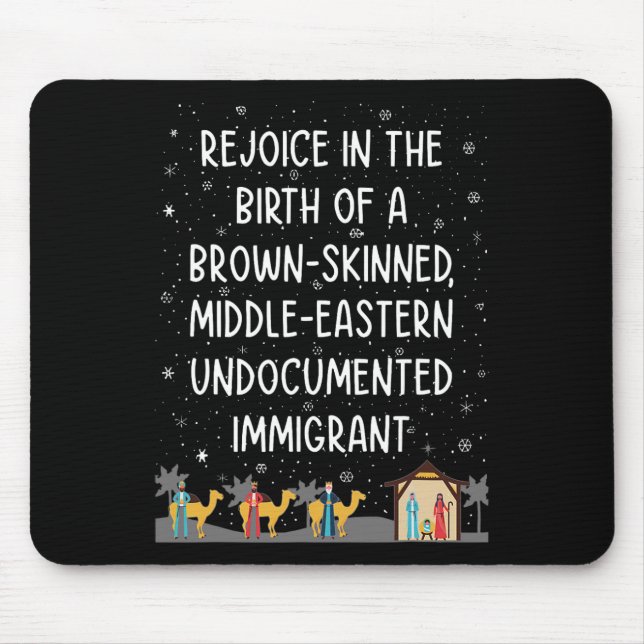 Freude an der Geburt eines braunen, gehäuteten Nah Mousepad (Vorne)