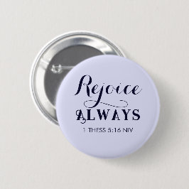 Freude an der Lord Bible Verse Christlich Blue Button