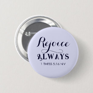 Freude an der Lord Bible Verse Christlich Blue Button