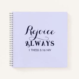 Freude an der Lord Bible Verse Christlich Blue Notizbuch