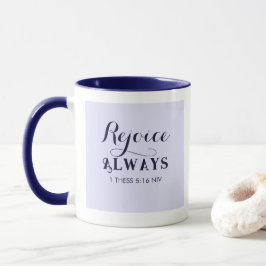 Freude an der Lord Bible Verse Christlich Blue Tasse
