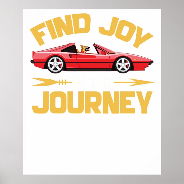 Freude an der Reise finden Poster (Vorne)