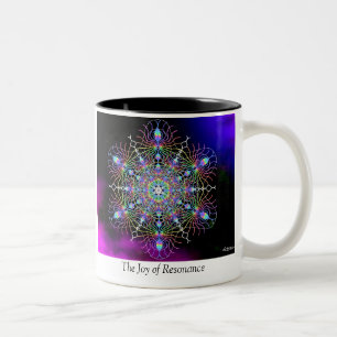 Freude an der Resonanz/an der Frequenz Zweifarbige Tasse