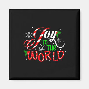 Freude an der Welt Candy Cane Weihnachten Pajamas Magnet