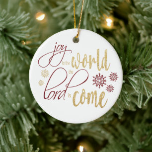 Freude an der Welt, der Herr ist gekommen Keramik Ornament