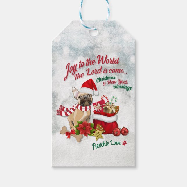 Freude an der Welt - Französische Liebe Geschenkanhänger (Vorderseite)