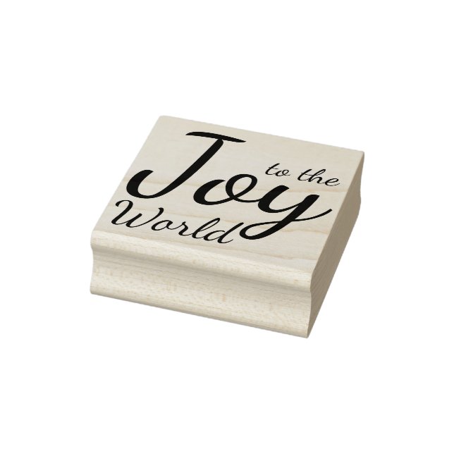 Freude an der Welt-Holz-Briefmarke Gummistempel (Stempel)