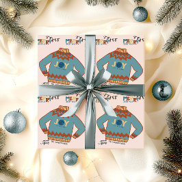 Freude an der Welt Ugly Weihnachts-Sweater Custom Geschenkpapier