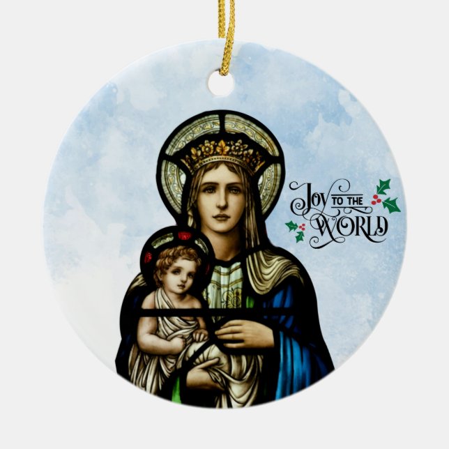 Freude an der Weltverzierung der Keramik Keramik Ornament (Vorne)