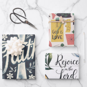 Freude an Gottes Liebe: Taube der Gnade Geschenkpapier Set