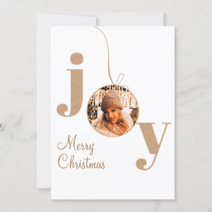 Freude Ästhetische Weihnachten Neujahr Foto Gruß Einladung