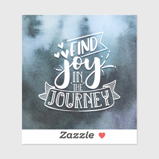 Freude auf der Journey Custom-Cut Vinyl Aufkleber (Blatt)