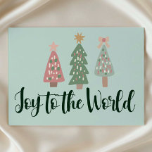 Freude auf die Welt Weihnachtskarte