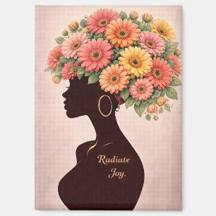 Freude ausstrahlen Inspirierender Magnet 