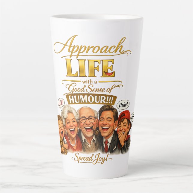 Freude ausstrahlen milchtasse (Vorderseite)