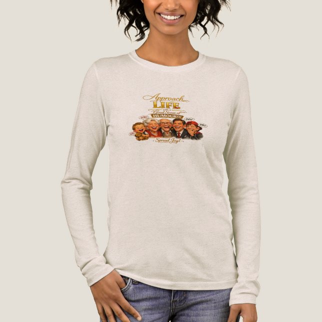 Freude ausstrahlen Tri-Blend shirt (Vorderseite)
