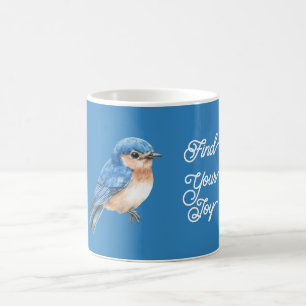 Freude Blaue Vogel Kaffeetasse