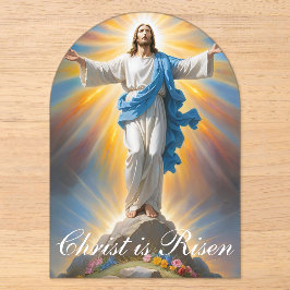 Freude Christus ist Risen Acryleinladungen