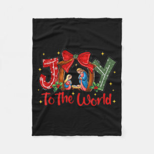 Freude Der Welt Christliches Weihnachten Coquette Fleecedecke