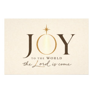 FREUDE DER WELT Christliches Weihnachten Fotodruck