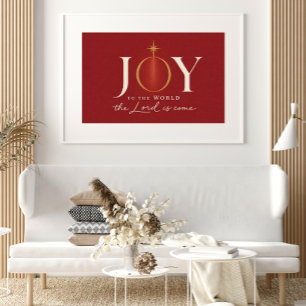 FREUDE DER WELT Christliches Weihnachten Poster