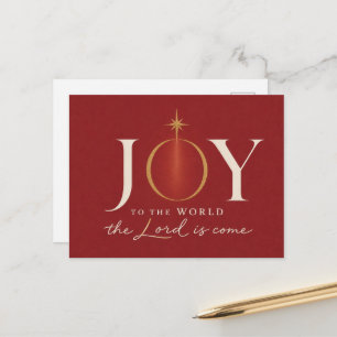 FREUDE DER WELT Christliches Weihnachten Postkarte