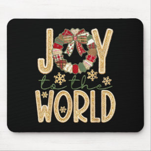 Freude Der Welt Jesus Christlicher Schneeblatt Wei Mousepad