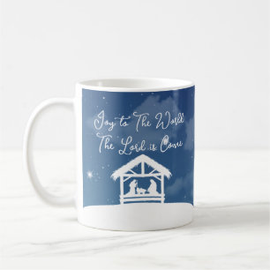 Freude der Welt Religiöses Weihnachtsnativität Kaffeetasse