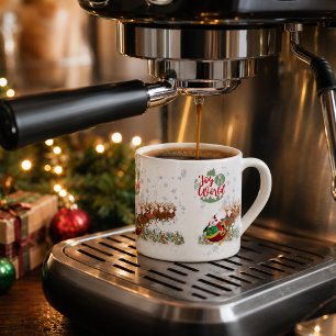 Freude der Welt Santa-Schlitten Weihnachts-Espress Espressotasse