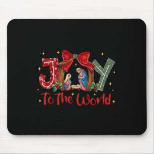 Freude der Welt Weihnachten Christliche Weihnachts Mousepad