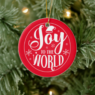 Freude der Welt Weihnachtsbaumanhänger Keramik Ornament