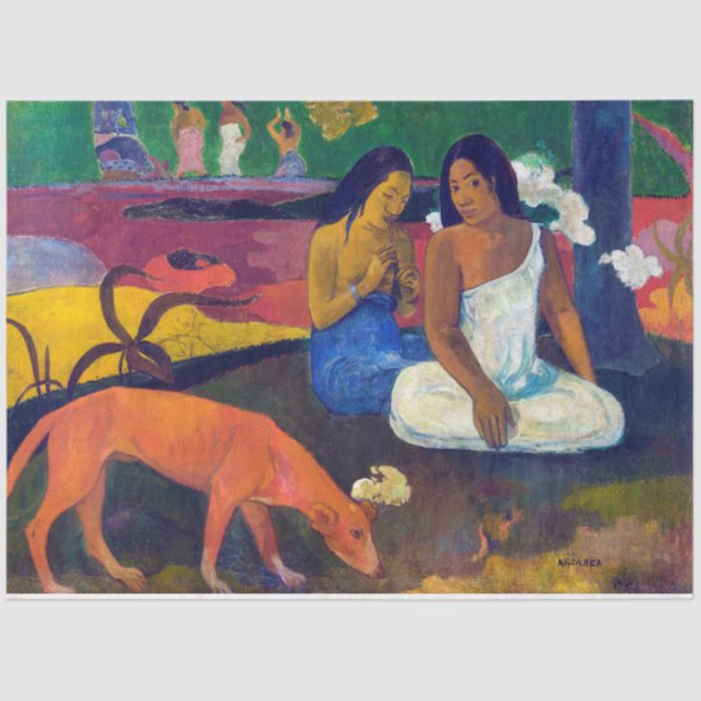 Freude, Gauguin Seidenpapier (Vorderseite)